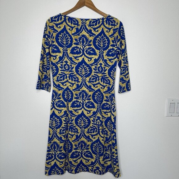 J. Mclaughlin Dress Floral Blue size M - Picture 3 of 11